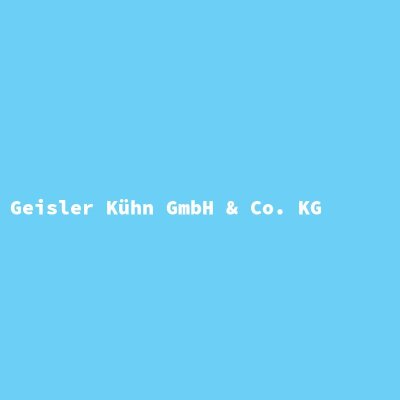 Manufacturer: Geisler Kühn GmbH &amp; Co. KG