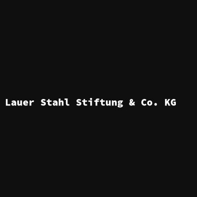 Manufacturer: Lauer Stahl Stiftung &amp; Co. KG