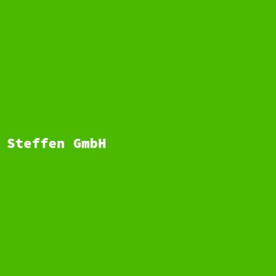 Manufacturer: Steffen GmbH