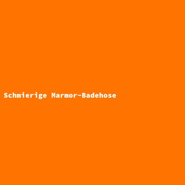 Schmierige Marmor-Badehose