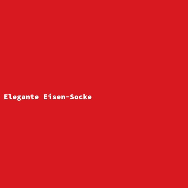 Elegante Eisen-Socke