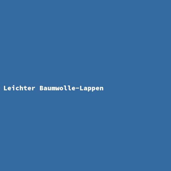 Leichter Baumwolle-Lappen