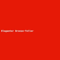 Eleganter Bronze-Teller