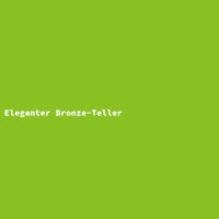 Eleganter Bronze-Teller