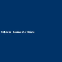 Schicke Baumwolle-Kanne