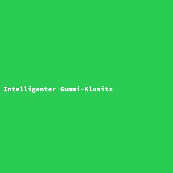 Intelligent Rubber Toilet Seat